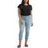 imageLee Womens Plus Size Legendary 23quot Capri JeanBurning Bright