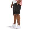 imageLee Mens Big ampamp Tall Extreme Motion Carolina Cargo ShortBlack