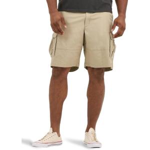 imageLee Mens Big ampamp Tall Extreme Motion Carolina Cargo ShortKansas City Khaki Ripstop