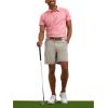 imageLee Mens Golf Series Synthetic Flat Front Chino ShortMushroom