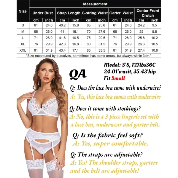 Avidlove Lace Garter Lingerie Set Teddy Babydoll Strappy Bra and Panty Set No StockingsAvidlove Lace Garter Lingerie Set Teddy Babydoll Strappy Bra and Panty Set No Stockings