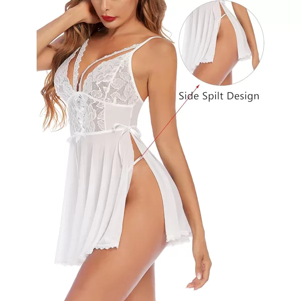 Avidlove Lingerie for Women Lace Babydoll Strappy Chemise V Neck Nightgown Sexy Sleepwear Side Spilt NightdressAvidlove Lingerie for Women Lace Babydoll Strappy Chemise V Neck Nightgown Sexy Sleepwear Side Spilt Nightdress