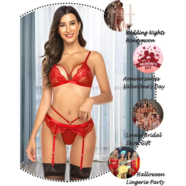 Avidlove Lingerie for Women Naughty with Garter Belts Lace Sexy Bra and Panty Sets Teddy Babydoll OutfitsAvidlove Lingerie for Women Naughty with Garter Belts Lace Sexy Bra and Panty Sets Teddy Babydoll Outfits