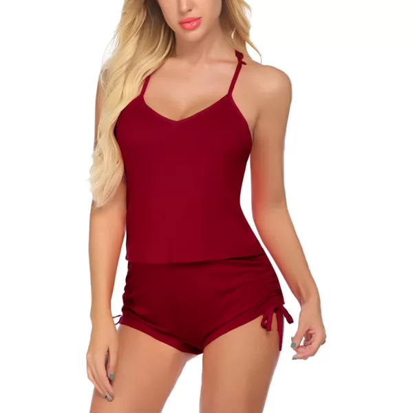 Avidlove Lingerie for Women Sexy Ultra Soft Pajamas Cami Shorts 2 Piece PJ Sets Sleepwear Wine Red XXLargeAvidlove Lingerie for Women Sexy Ultra Soft Pajamas Cami Shorts 2 Piece PJ Sets Sleepwear Wine Red XXLarge