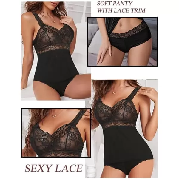 Avidlove Sexy Pajama Set for Women Sexy Lingerie Lace Sleepwear Cami Shorts Set NightwearAvidlove Sexy Pajama Set for Women Sexy Lingerie Lace Sleepwear Cami Shorts Set Nightwear