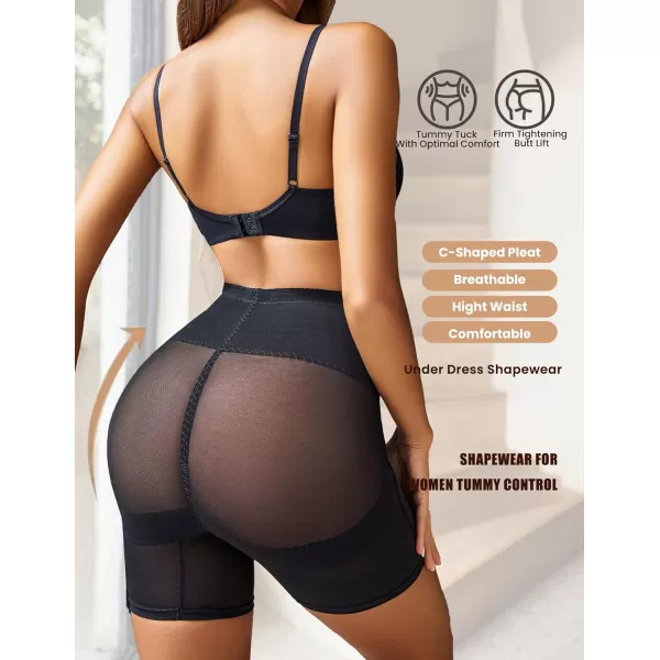 Avidlove Shapewear for Women High Waisted Body Shaper Shorts Butt Lifting Shapewear Tummy Control Thigh Slimmer PantiesBlack