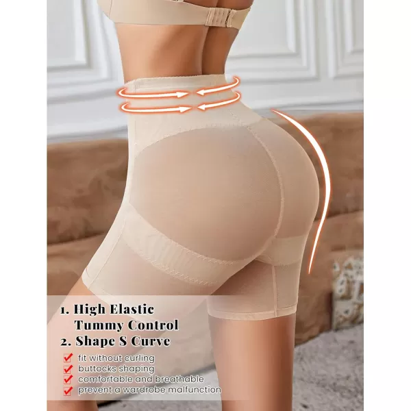 Avidlove Shapewear for Women High Waisted Body Shaper Shorts Butt Lifting Shapewear Tummy Control Thigh Slimmer PantiesFlesh