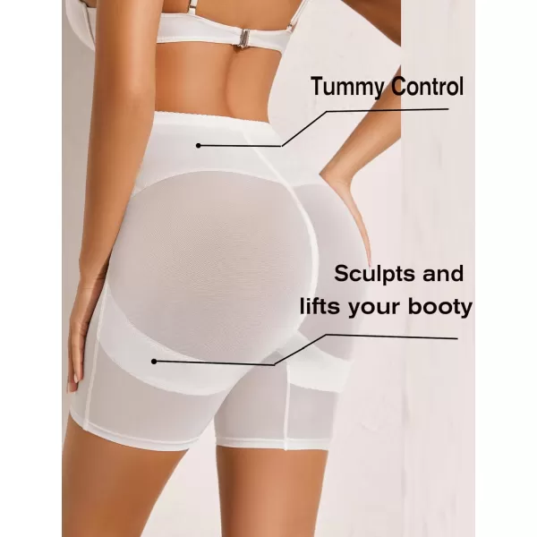 Avidlove Shapewear for Women High Waisted Body Shaper Shorts Butt Lifting Shapewear Tummy Control Thigh Slimmer PantiesWhite