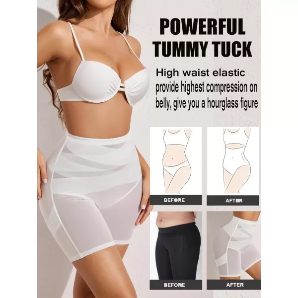 Avidlove Shapewear for Women High Waisted Body Shaper Shorts Butt Lifting Shapewear Tummy Control Thigh Slimmer PantiesWhite