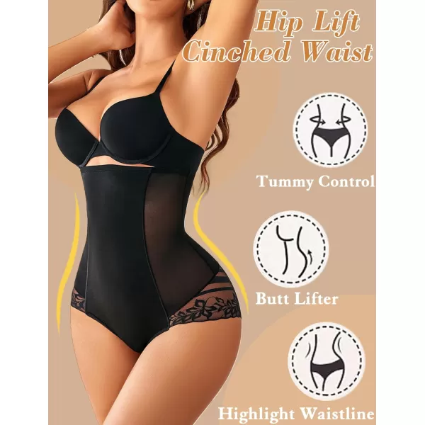 Avidlove Shapewear for Women Tummy Control High Waisted Underwear Women Waist Cincher GirdleBlack 2