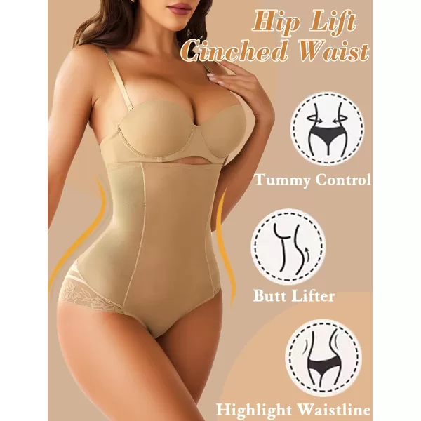 Avidlove Shapewear for Women Tummy Control High Waisted Underwear Women Waist Cincher GirdleBlack Khaki