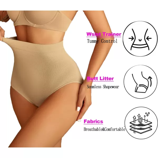 Avidlove Tummy Control Shapewear Thong for Women High Waist Compression Panties Shaping Body Shaper UnderwearBlackampkhaki