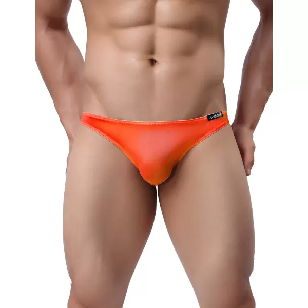 Avidlove Underwear Mens 4 Pack Classic Low Rise Stretchy Hip Briefs BikiniBlackOrangePeacock BlueRedgp2