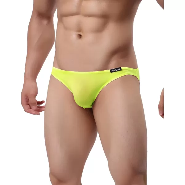 Avidlove Underwear Mens 4 Pack Classic Low Rise Stretchy Hip Briefs BikiniPeacock BlueBright PinkYellowGreen21