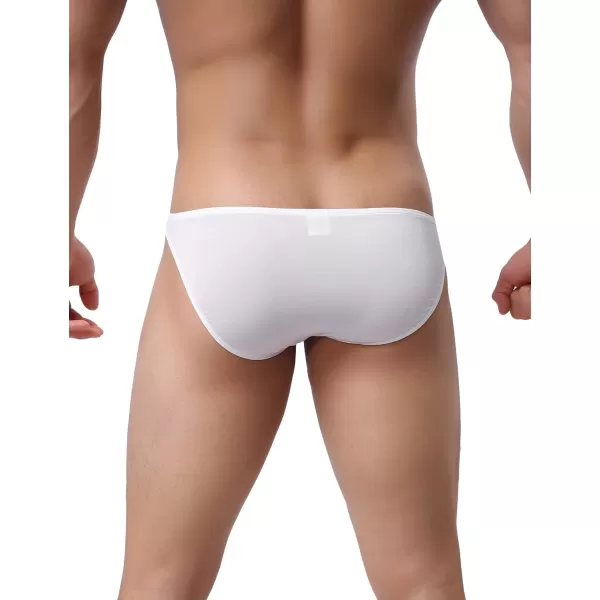 Avidlove Underwear Mens 4 Pack Classic Low Rise Stretchy Hip Briefs BikiniWhite4 Pack