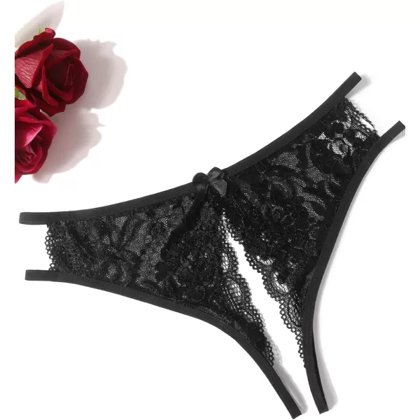 Avidlove Women Lace Panties Sexy Underwear Floral Lace Briefs with Cute Bow CenterMulticolor13 Pack
