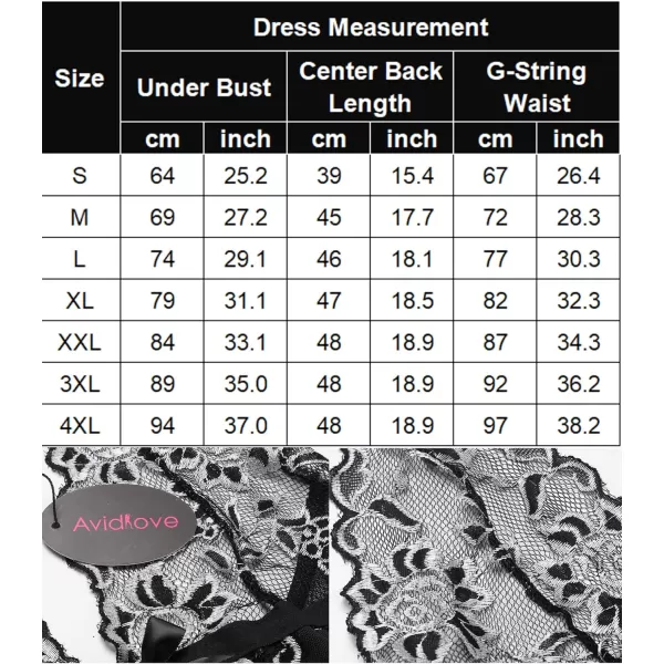 Avidlove Women VNeck Lingerie Lace Babydoll Mesh Chemise Nightwear Outfits S4XLDark Green