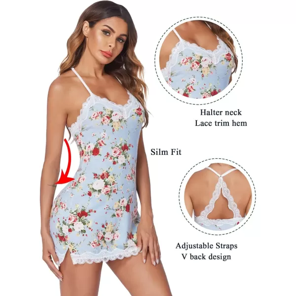 Avidlove Womens Sexy Lingerie for Women Lounge Nightwear Sexy Sleepwear Full Slip Chemise Lingerie Cotton Nightgowns BabydollPattern 6