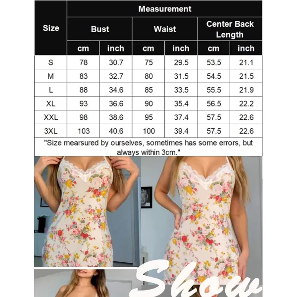 Avidlove Womens Sexy Lingerie for Women Lounge Nightwear Sexy Sleepwear Full Slip Chemise Lingerie Cotton Nightgowns BabydollPattern 8