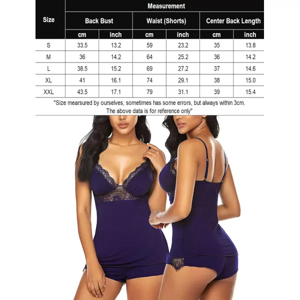 Avidlove Womens Sleepwear Lace Pajamas Cami PJS Set Pajama Set for WomenWineberry