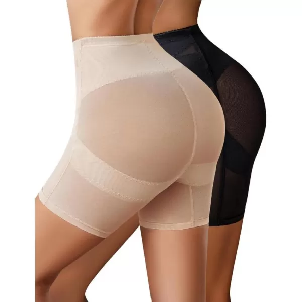 Avidlove Shapewear for Women High Waisted Body Shaper Shorts Butt Lifting Shapewear Tummy Control Thigh Slimmer PantiesBlackflesh