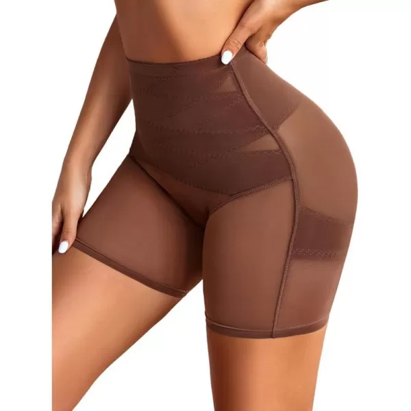 Avidlove Shapewear for Women High Waisted Body Shaper Shorts Butt Lifting Shapewear Tummy Control Thigh Slimmer PantiesBrown