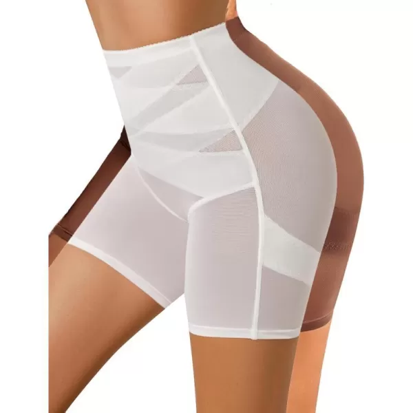 Avidlove Shapewear for Women High Waisted Body Shaper Shorts Butt Lifting Shapewear Tummy Control Thigh Slimmer PantiesWhitebrown