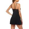 imageAvidlove Women Nightgown Sexy Sleepwear Lace Chemise Vneck Modal Babydoll Lounge DressBlack