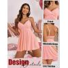imageAvidlove Women Nightgown Sexy Sleepwear Lace Chemise Vneck Modal Babydoll Lounge DressPink