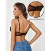 imageAvidlove Womens Sexy Lace Bra Sheer Balconette Underwire Unlined Everyday Bras LingerieBlack