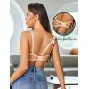 imageAvidlove Womens Sexy Lace Bra Sheer Balconette Underwire Unlined Everyday Bras LingerieChampagne