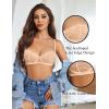 imageAvidlove Womens Sexy Lace Bra Sheer Balconette Underwire Unlined Everyday Bras LingerieChampagne