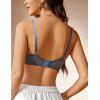 imageAvidlove Womens Sexy Lace Bra Sheer Balconette Underwire Unlined Everyday Bras LingerieDark Blue