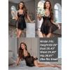 imageAvidlove Women Lingerie Lace Babydoll Mesh Nightgown Chemise Boudoir Nighty Sleepwear1black