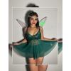 imageAvidlove Women Lingerie Lace Babydoll Mesh Nightgown Chemise Boudoir Nighty SleepwearDark Green