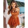 imageAvidlove Lingerie for Women Sexy Lace Babydoll Mesh Chemise Boudoir Nighty with Garter BeltCaramel