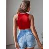 imageAvidlove Womens Fishnet Top Sexy Cut Out Crop Short Hollow Out Cropped Tank TopS M LCarmine Red