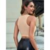 imageAvidlove Womens Fishnet Top Sexy Cut Out Crop Short Hollow Out Cropped Tank TopS M LChampagne