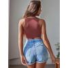 imageAvidlove Womens Fishnet Top Sexy Cut Out Crop Short Hollow Out Cropped Tank TopS M LPink Purple