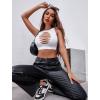 imageAvidlove Womens Fishnet Top Sexy Cut Out Crop Short Hollow Out Cropped Tank TopS M LWhite