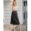 imageAvidlove Womens Satin Half Slip 36quot Lace Long Underskirt SXXLBlack