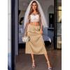 imageAvidlove Womens Satin Half Slip 36quot Lace Long Underskirt SXXLChampagne