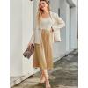 imageAvidlove Womens Satin Half Slip 36quot Lace Long Underskirt SXXLChampagne