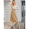 imageAvidlove Womens Satin Half Slip 36quot Lace Long Underskirt SXXLChampagne