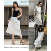imageAvidlove Womens Satin Half Slip 36quot Lace Long Underskirt SXXLWhite