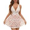 White Strawberry Print