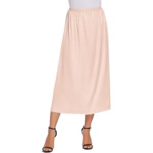 imageAvidlove Womens Satin Half Slip 36quot Lace Long Underskirt SXXLPink