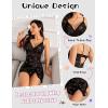 imageAvidlove Lingerie for Women Sexy Babydoll Lingerie Sheer Mesh Bodycon Mini Night Out Club Dress Side SlitBlack