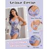 imageAvidlove Lingerie for Women Sexy Babydoll Lingerie Sheer Mesh Bodycon Mini Night Out Club Dress Side SlitPurple