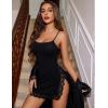 imageAvidlove Lingerie for Women Sexy Chemise Nightgown Slip Sleepwear Lace Babydoll Soft NightdressBlack